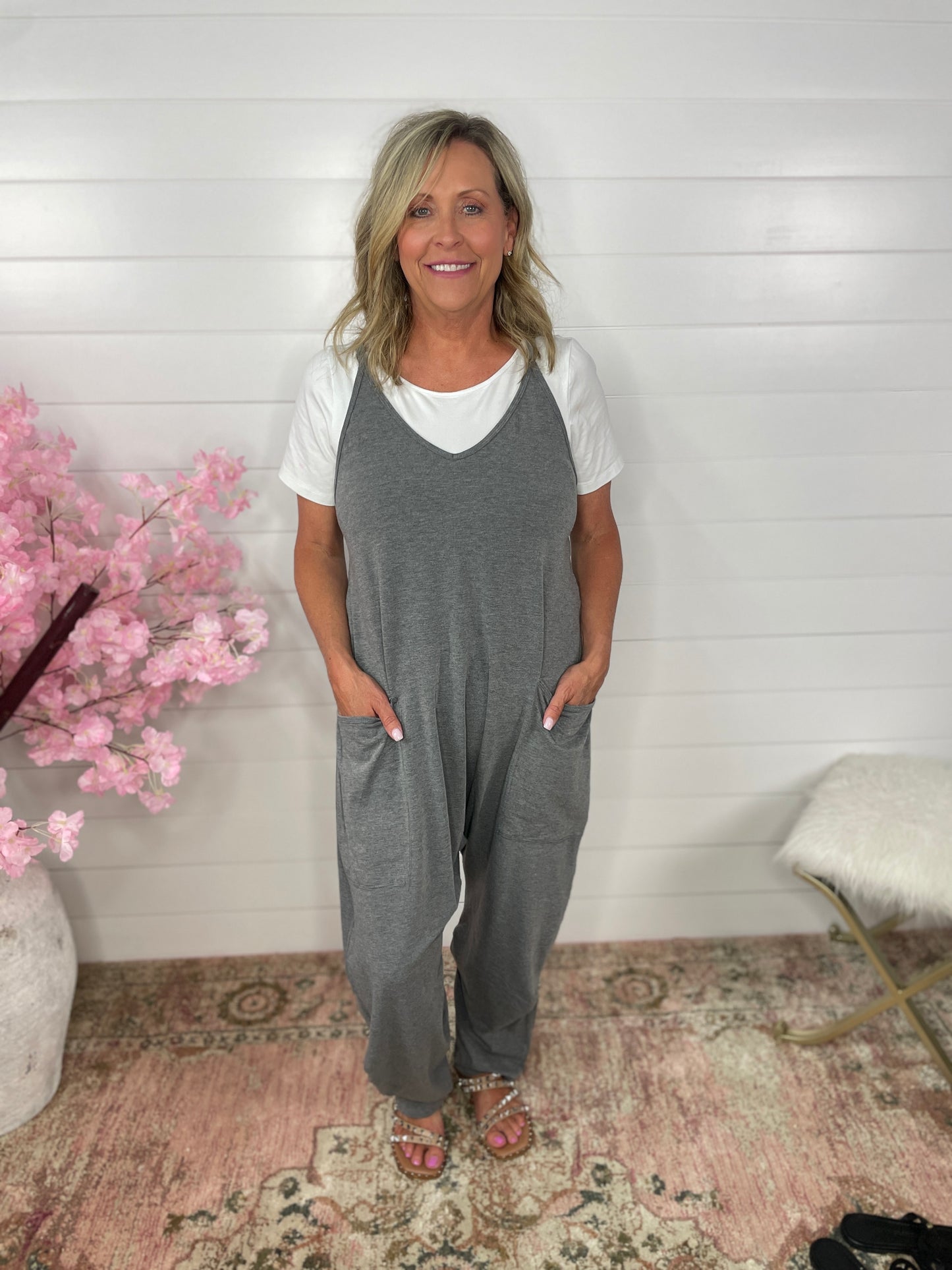 Ciaran Jumpsuit | Charcoal