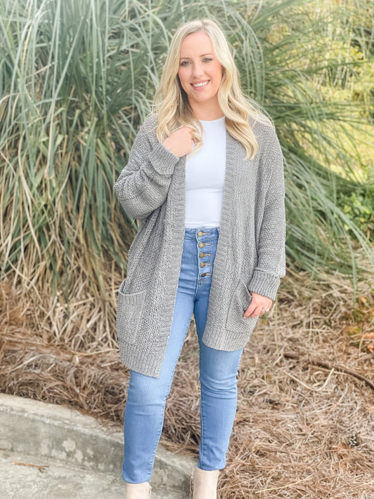 Maya Cardigan | Heather Grey