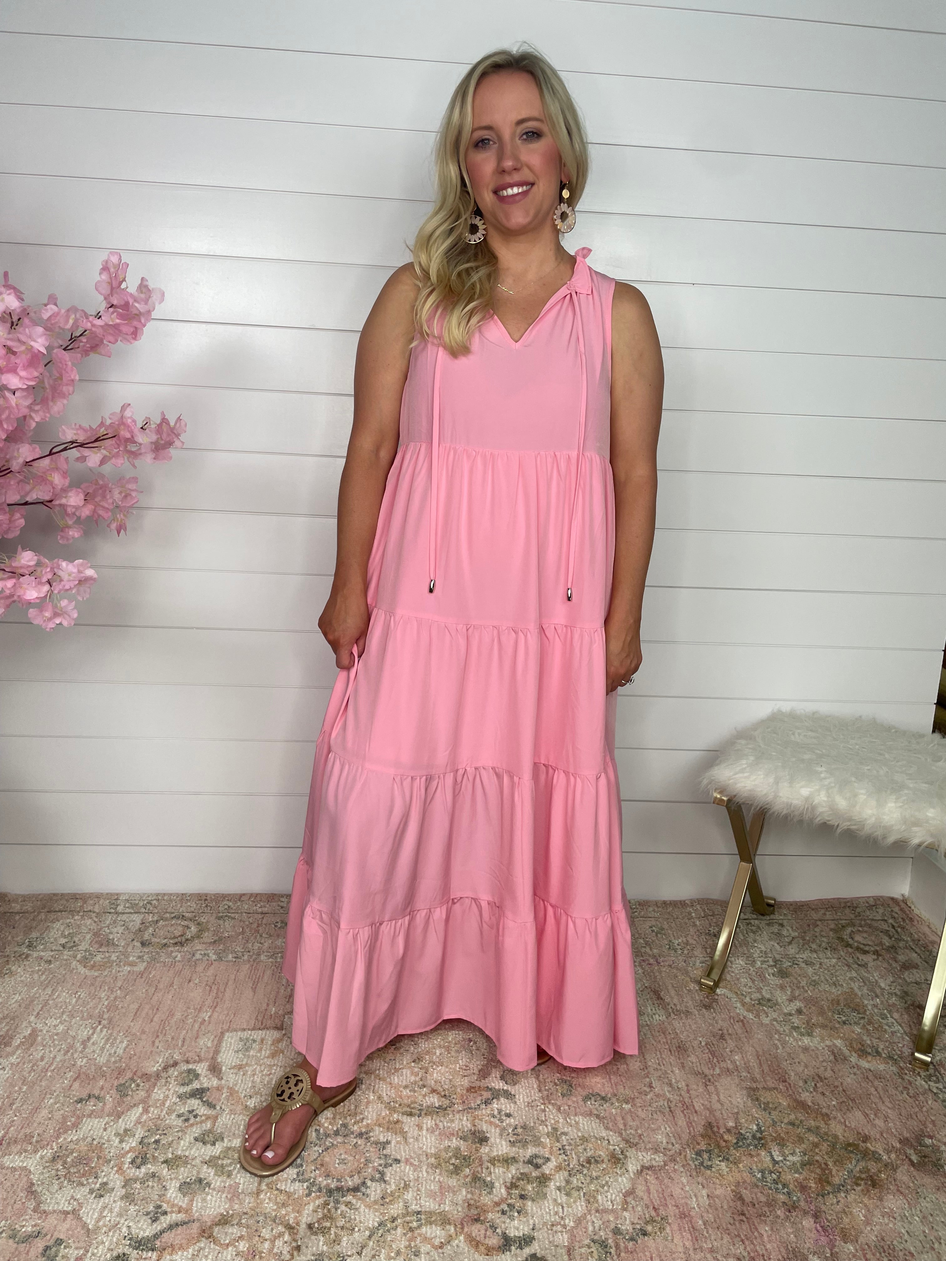 Isla Midi Dress | Baby Pink Lola Boutique Isla Midi Dress | Baby Pink Lola Boutique