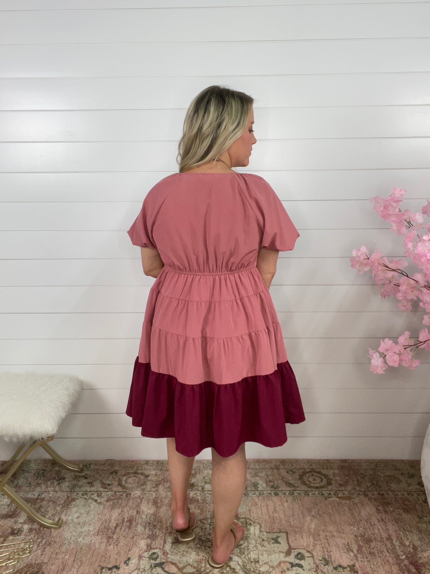Magnolia Dress | Dark Salmon